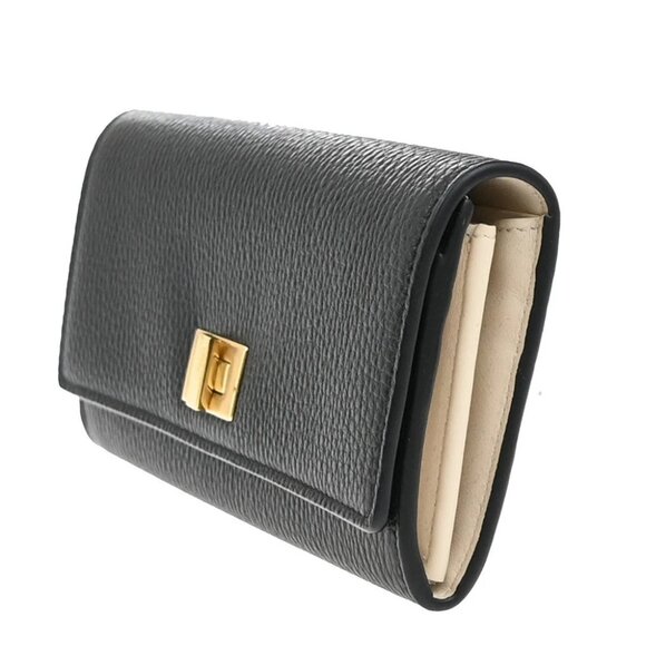 FENDI Logo Peekaboo Long Wallet Leather Black GHW Italy 83RF639 - Picture 2 of 16